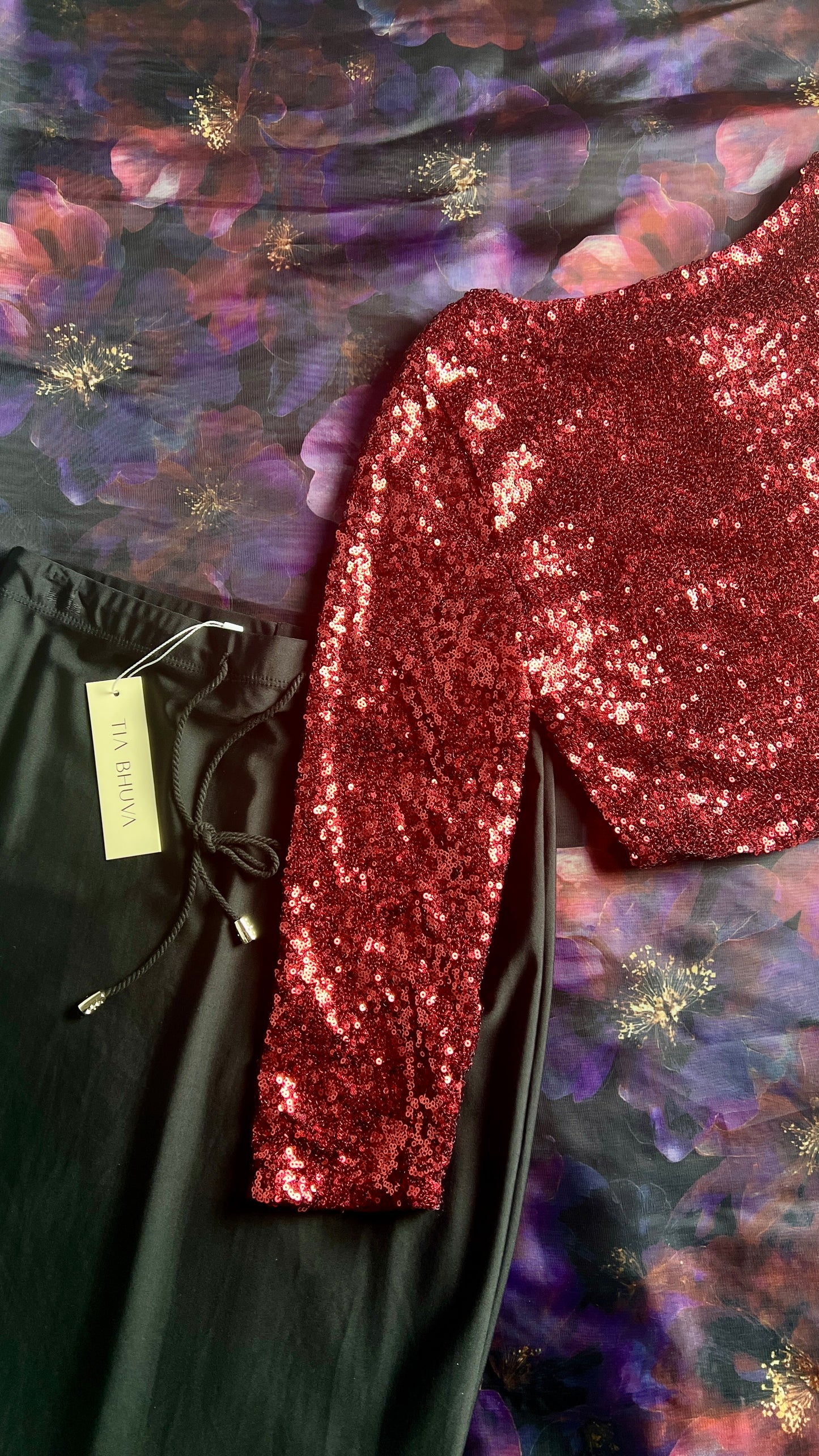 The Merlot Saree