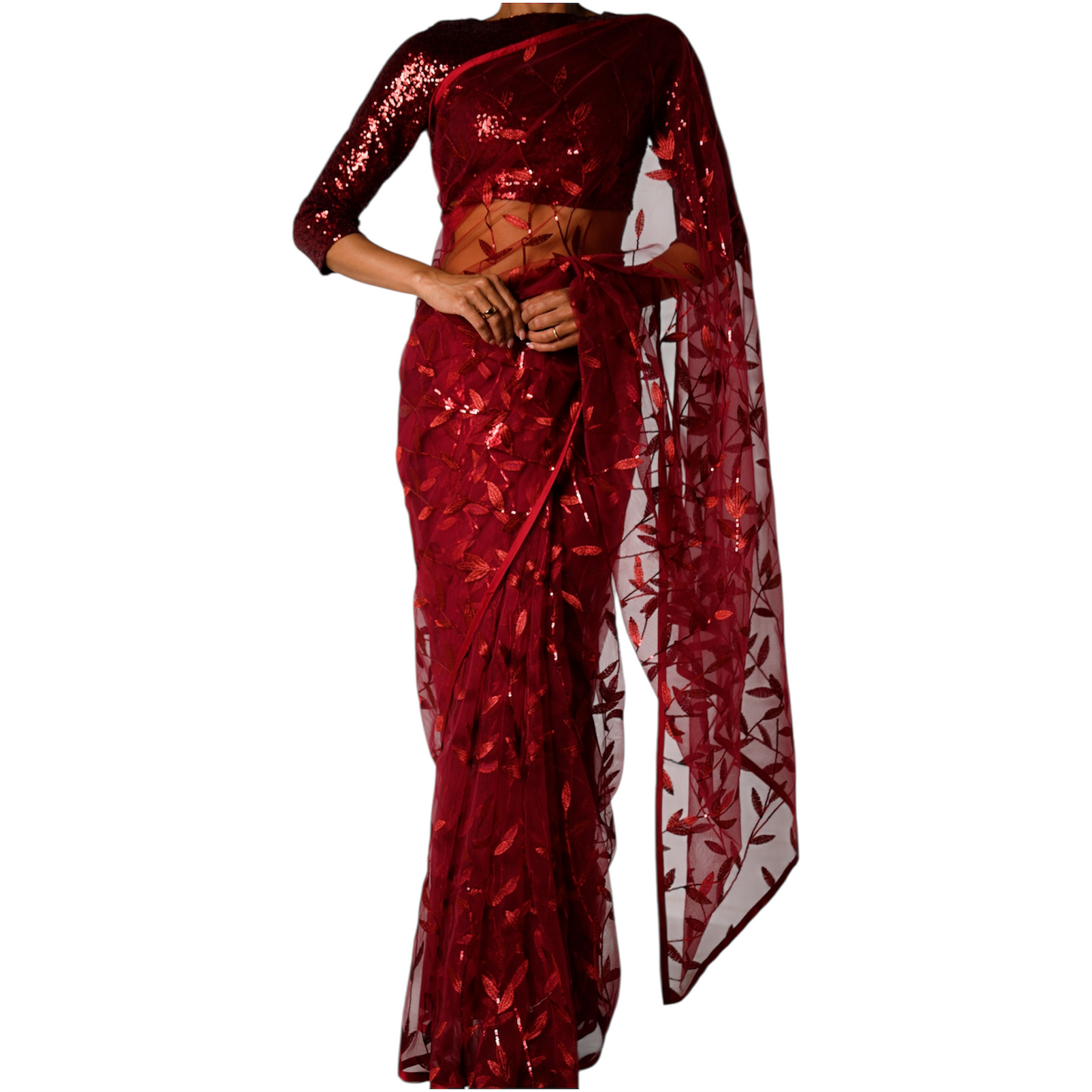 The Crimson Saree