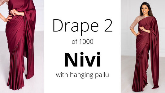How to Drape A Saree in 2026 | The Hanging Pallu Nivi Drape