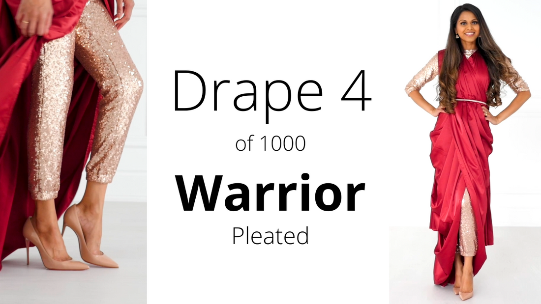 2026 Guide: How To Drape A Saree | The Warrior Drape (Pleated)