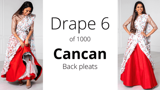 How To Drape A Saree | The Cancan Drape (Back Pleats) | 2026 Guide
