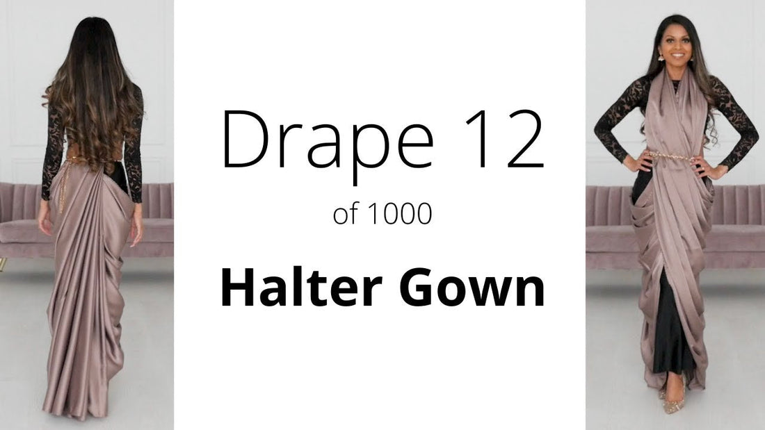 2026 Guide: How To Drape A Saree | The Halter Gown Drape