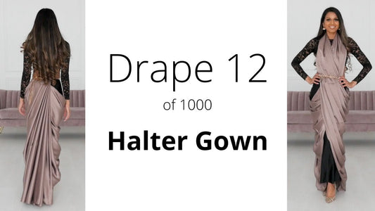 2026 Guide: How To Drape A Saree | The Halter Gown Drape