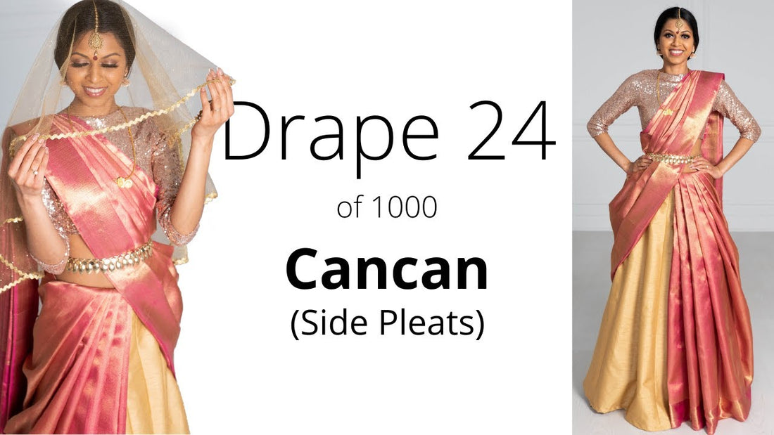 How To Drape A Saree | The Cancan Drape (Side Pleats) | 2026 Guide