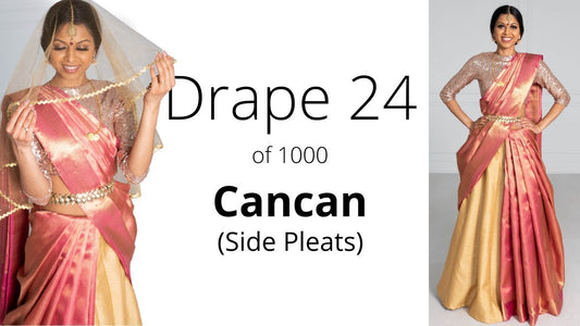 How To Drape A Saree | The Cancan Drape (Side Pleats) | 2026 Guide
