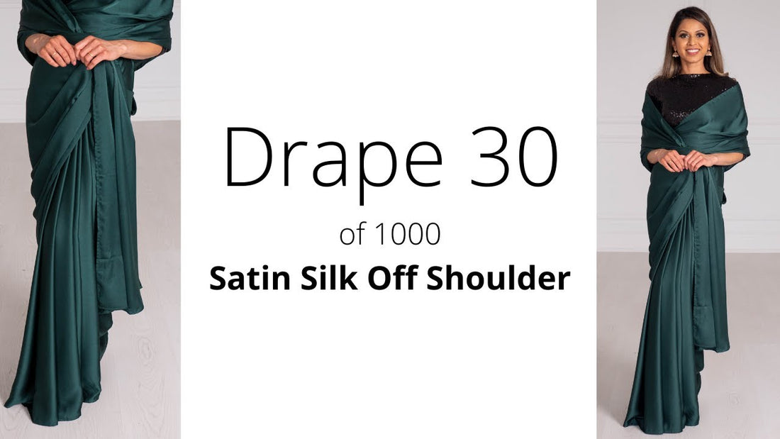 How to Drape A Saree | Satin Silk Off Shoulder Drape | 2026 Guide