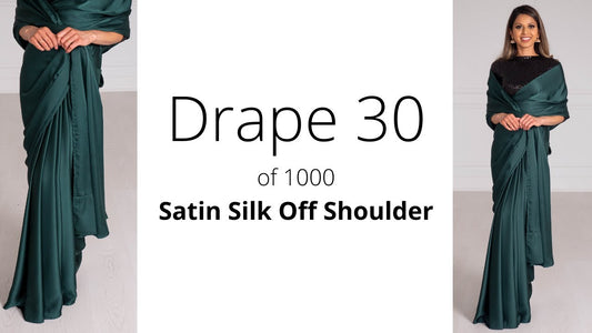 How to Drape A Saree | Satin Silk Off Shoulder Drape | 2026 Guide