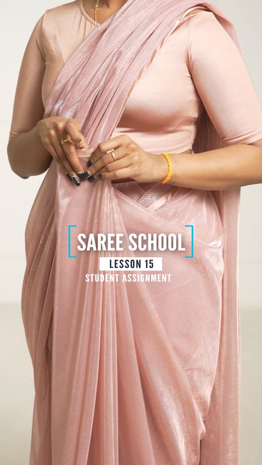 Student Assignment - Saree School Lesson 15 | Top Saree Hacks for 2026