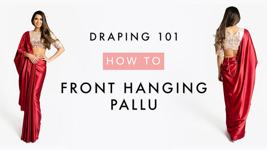 How To Drape A Saree | Front Hanging Pallu
