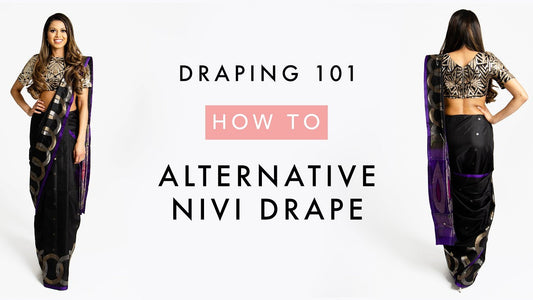 How To Drape A Saree | Alternative Nivi Drape