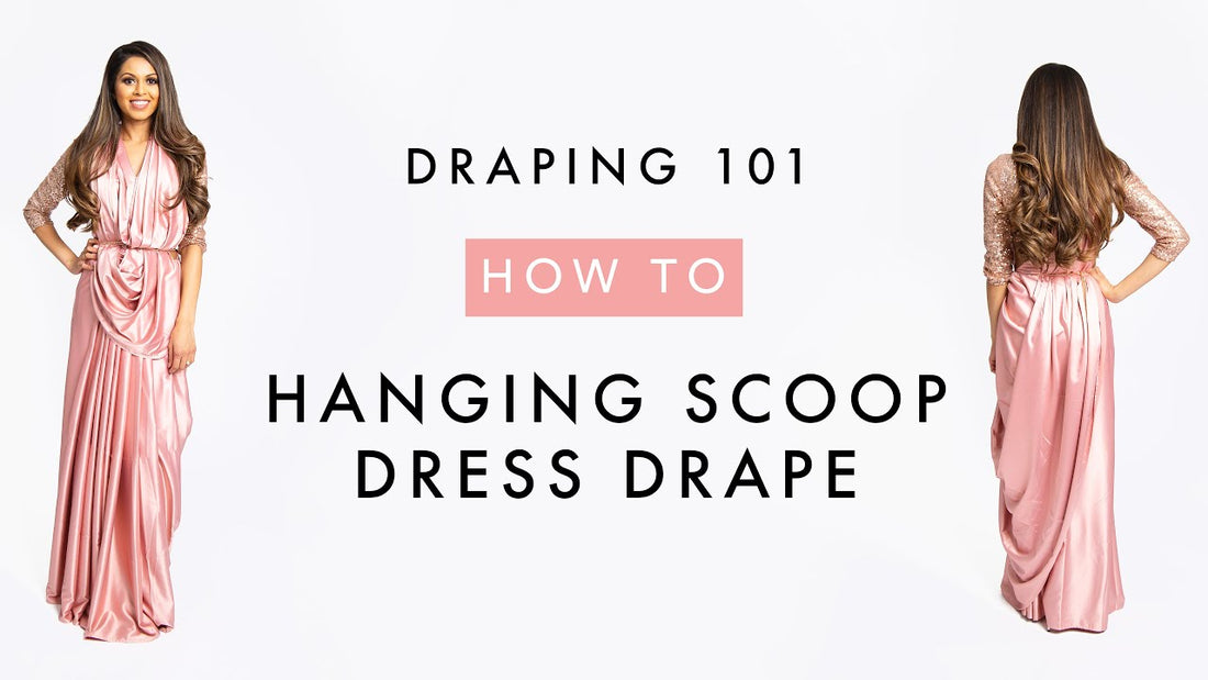 How To Drape A Saree | Hanging Scoop Dress Drape