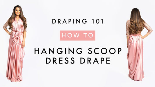 How To Drape A Saree | Hanging Scoop Dress Drape