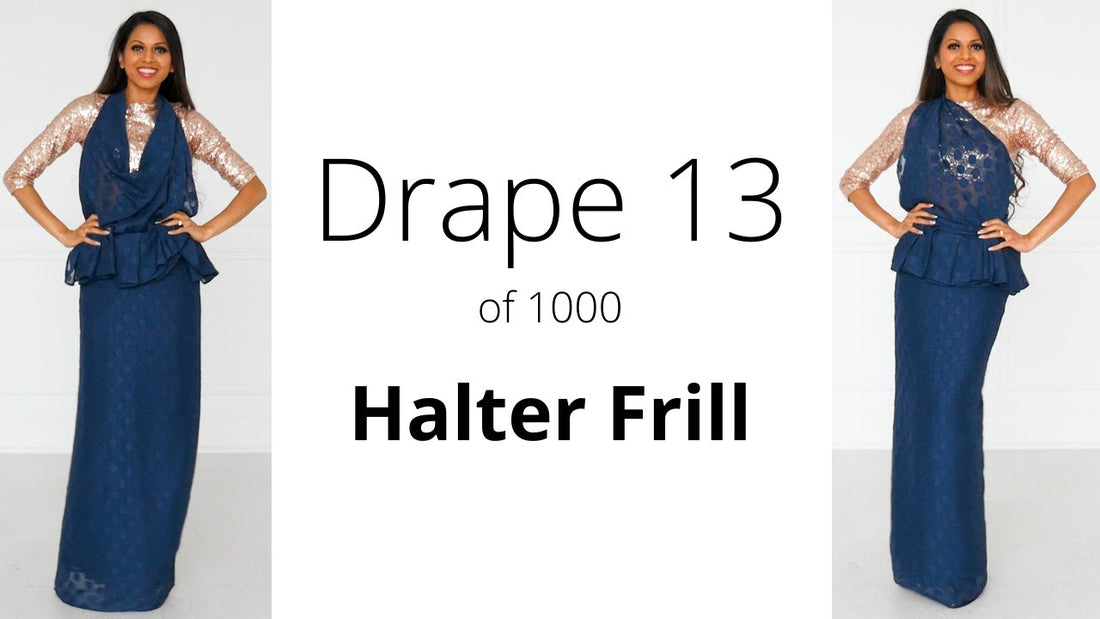 2026 Guide: How To Drape A Saree | The Halter Frill Drape