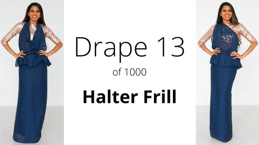 2026 Guide: How To Drape A Saree | The Halter Frill Drape