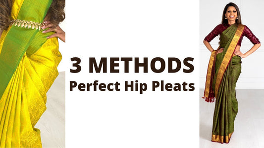 How to Drape a Saree in 2026 | Perfect Hip Pleats - Method 3