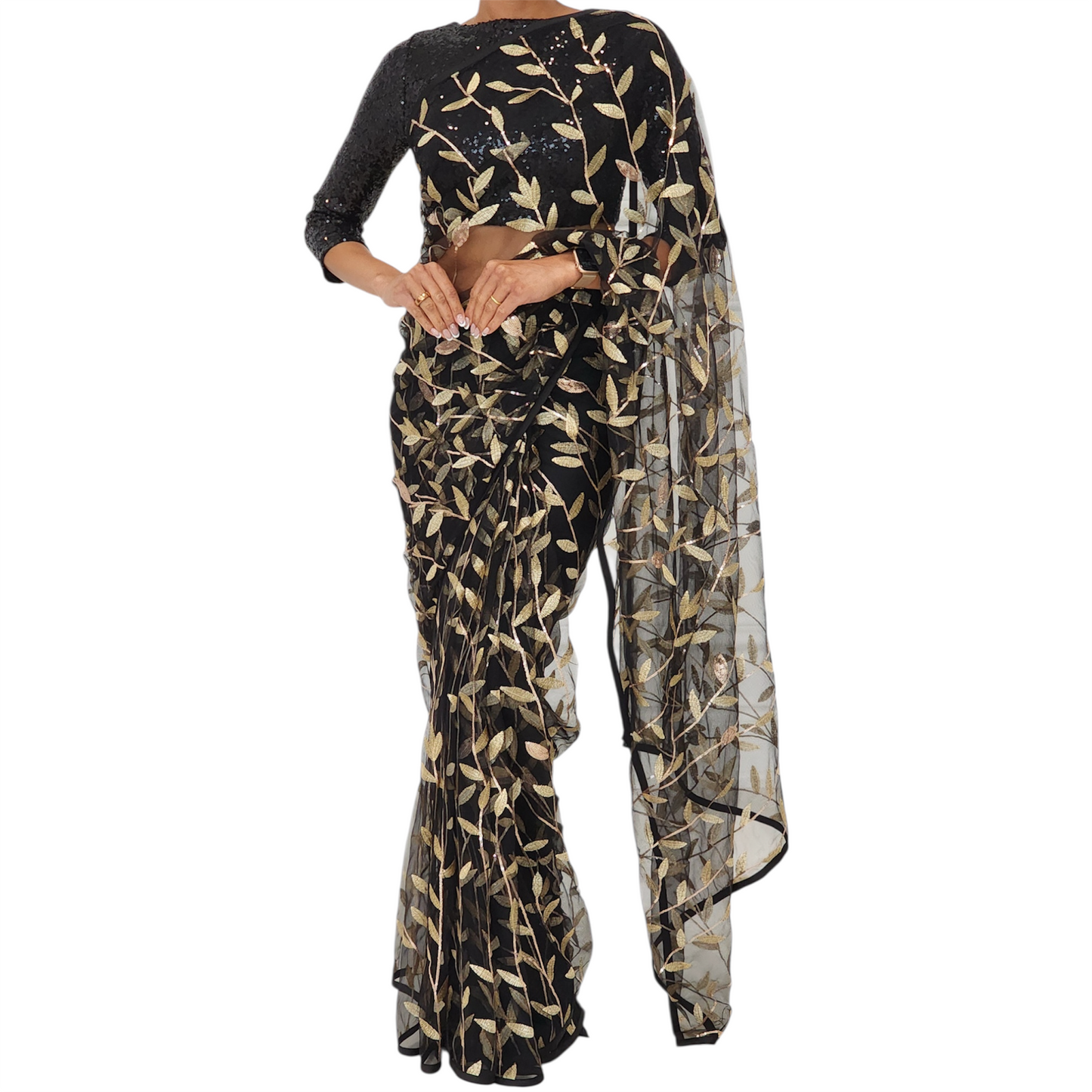 The Goldleaf Saree