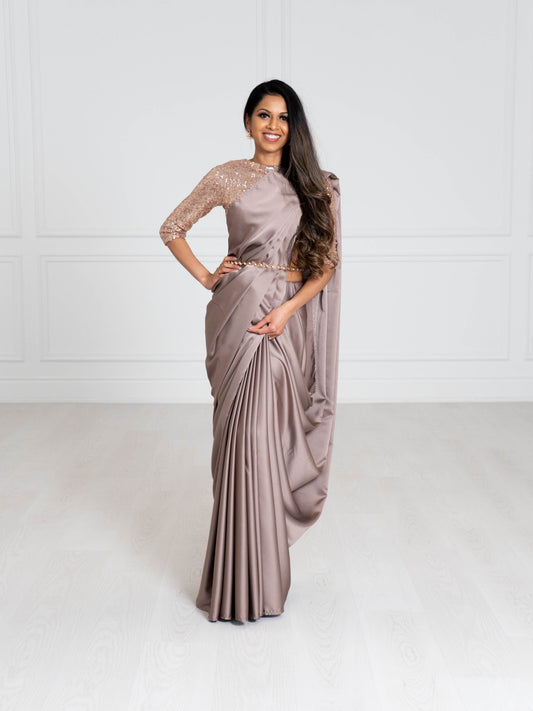 Mauve Luxe Saree