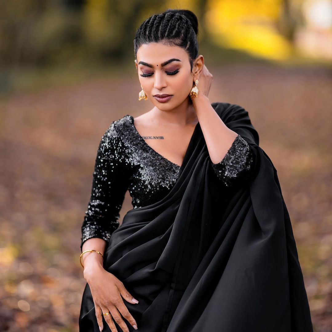 Black Anna Crop Top