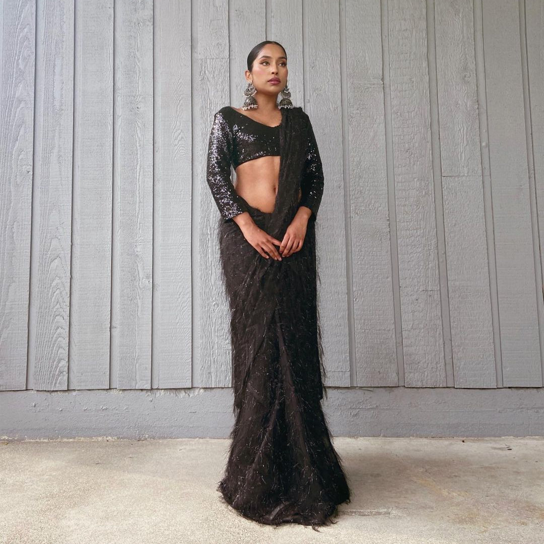 Black Anna Crop Top