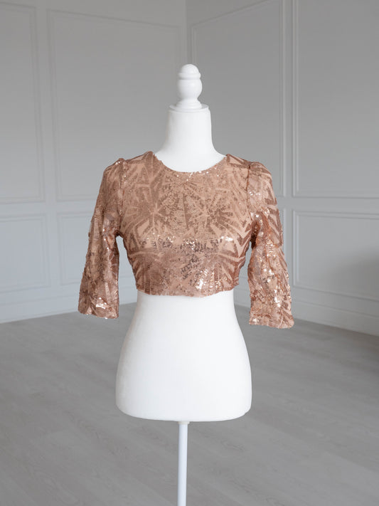 Rose Gold Phoenix Crop Top